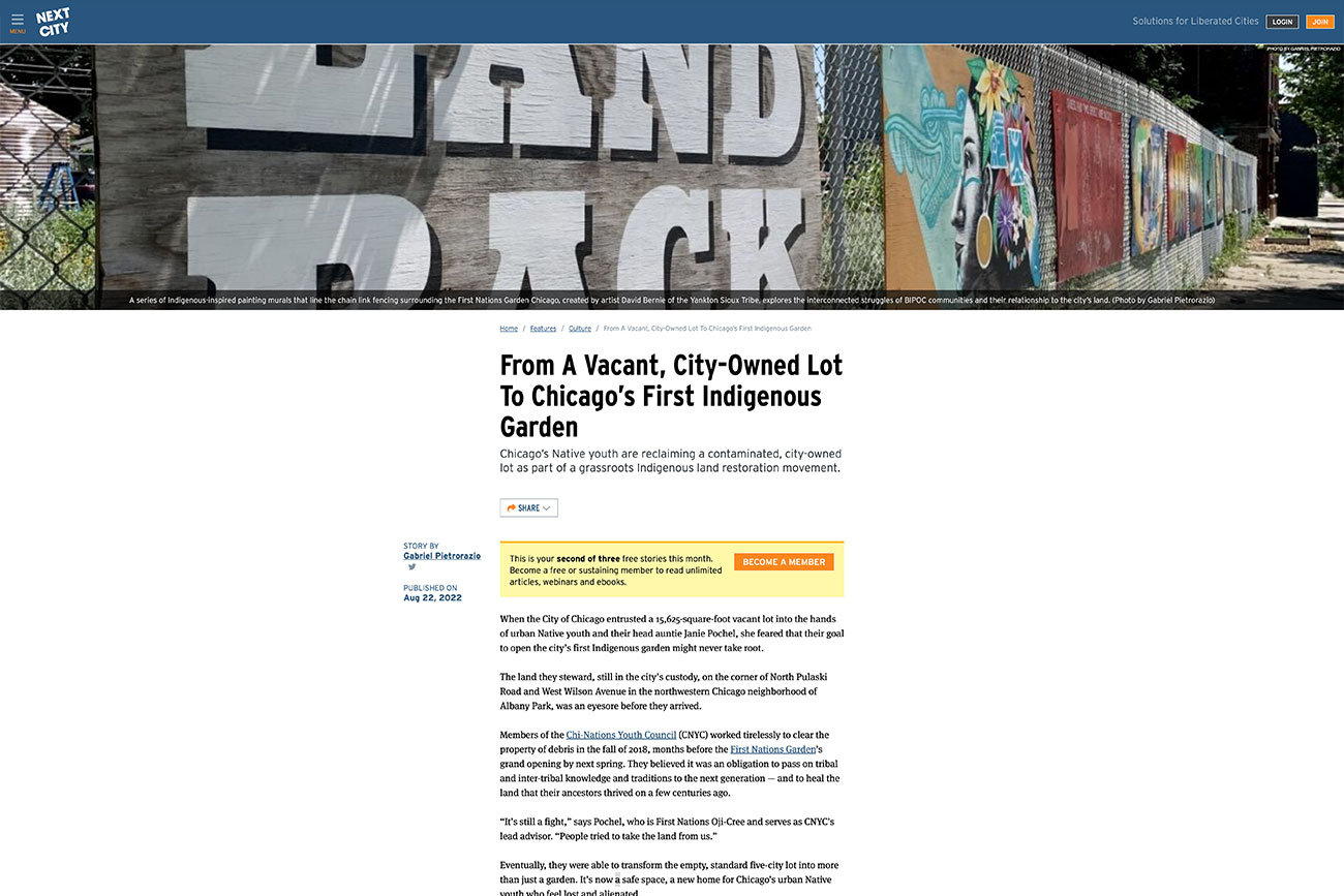 First Nations Garden Chicago Illinois Community Native American First Nations Plants Interview Next City 2022